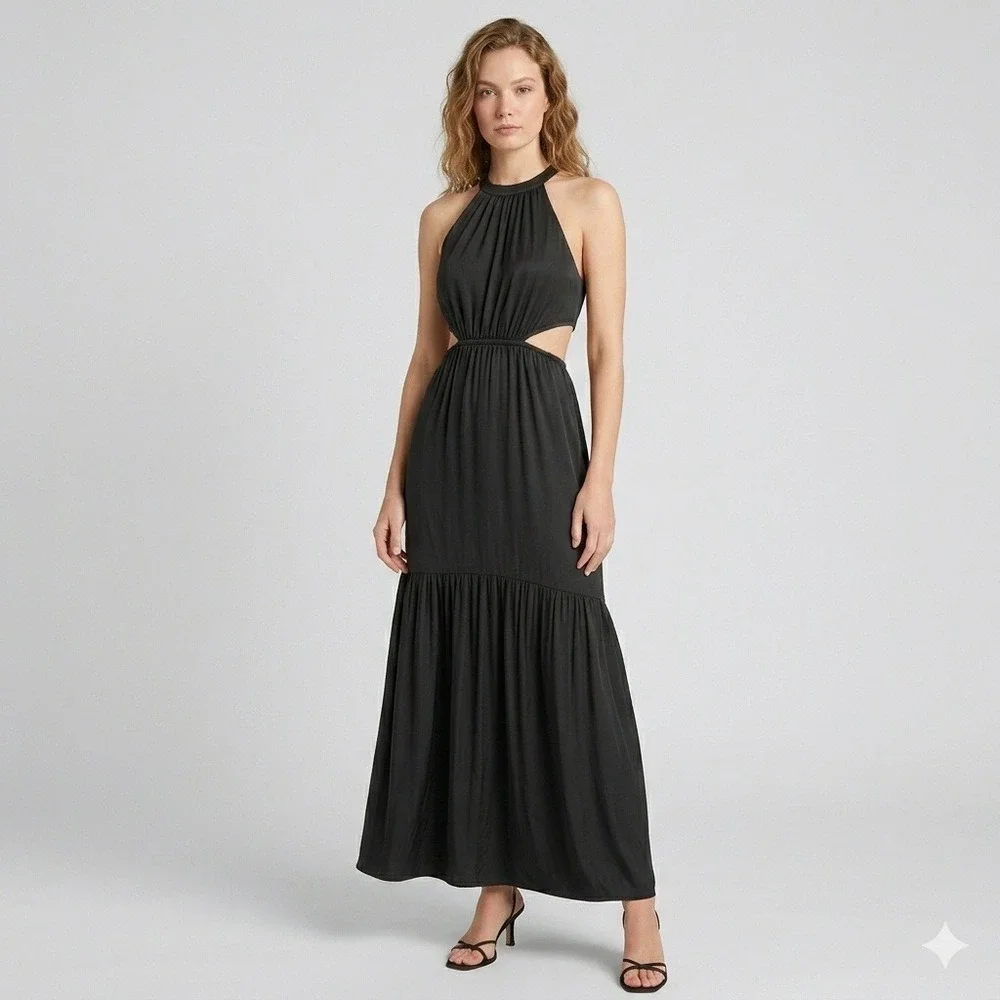 cut out midi shirt dress Black Linen with Short Sleeves Color:Tan Abstract Floral Fabric & Pattern_Floral & Paisley with its good resistance Made my old Roblox
